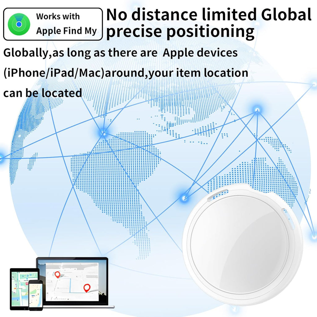 No Subscription Mini GPS Tracker for Vehicles Work with Find My(iOS Only)Magnetic Case Real Time Air Tracker Tag Hidden Car Location Tracking Device Global Coverage No Monthly Fee or SIM Card Required