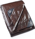 GUARD SHIELD Brown Tarp 16x20 Feet Waterproof Tarps Lightweight Camping Tarp Outdoor Multi Purpose Poly Cover 6mil