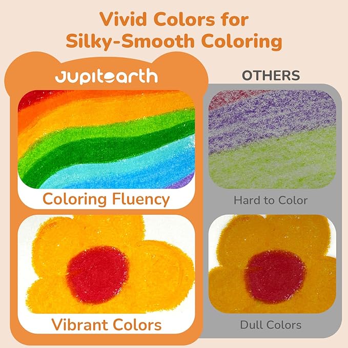 12 Color Twist Crayons for Toddlers 1-3 and Kids 4-8, Non-Toxic Washable Crayons 2-4, Ultra-Silky Easy-Grip Art Supplies, Ideal Coloring Gift for Boys and Girls-BubblyBeeBaby