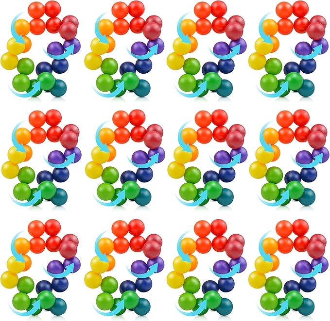 12PCS Autism Sensory Toys for Autistic Children,Quiet Fidget for Adults Kids, Stocking Stuffers for Boys,Autism for Toddlers 3-4,Travel for Ages 3-5 Gift(A)-BubblyBeeBaby