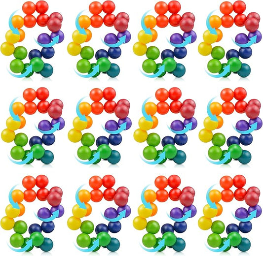 12PCS Autism Sensory Toys for Autistic Children,Quiet Fidget for Adults Kids, Stocking Stuffers for Boys,Autism for Toddlers 3-4,Travel for Ages 3-5 Gift(A)-BubblyBeeBaby