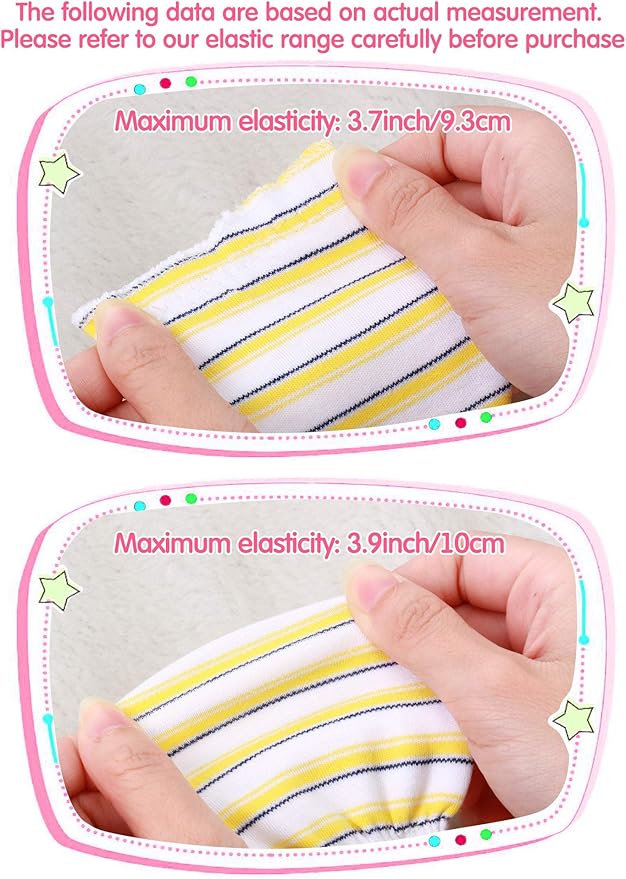 24 Pairs Newborn Baby Mittens Unisex Cute Glove No Scratch Baby Mittens Gloves for 0-6 Months Boys Girls-BubblyBeeBaby