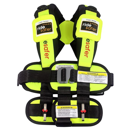 Large Yellow, Lightweight, Compact, Portable Car Seat - Perfect for Travel and Everyday Child Safety-BubblyBeeBaby