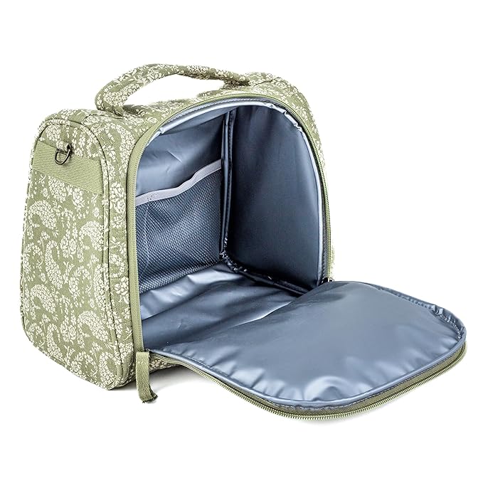 JuJuBe x Sazan Hendrix - New Insulated Bottle Bag, Breastmilk Storage Bag for Baby Bottles, Travel Waterproof Insulated Lunch or Cooler Bag for Nursing, Milk, Snacks, Paisley Floral, Mother's Day Gift-BubblyBeeBaby