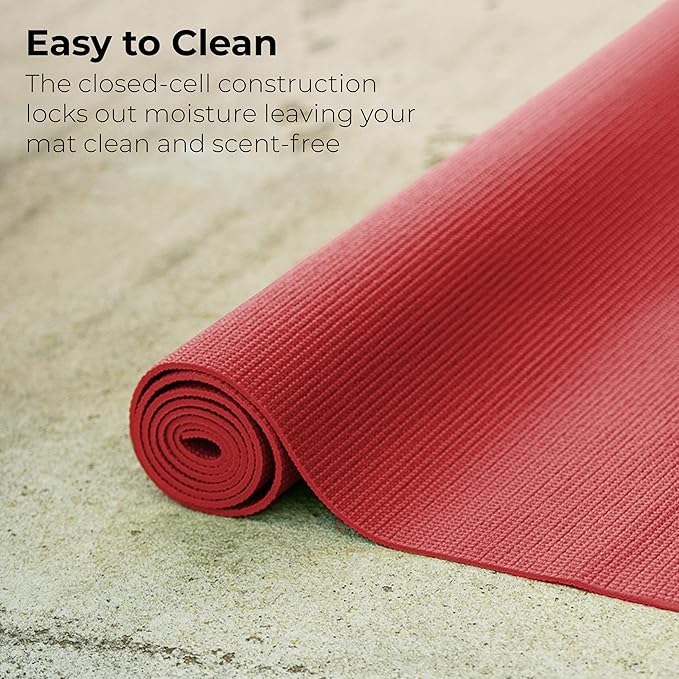 Hello Fit 10-Pack Yoga Mat, 68" x 24" Non Slip Exercise Mat, 4mm Thick Gym Mat for Fitness and Stretching, Bulk Non Toxic Yoga Mats for Schools and Studios-BubblyBeeBaby
