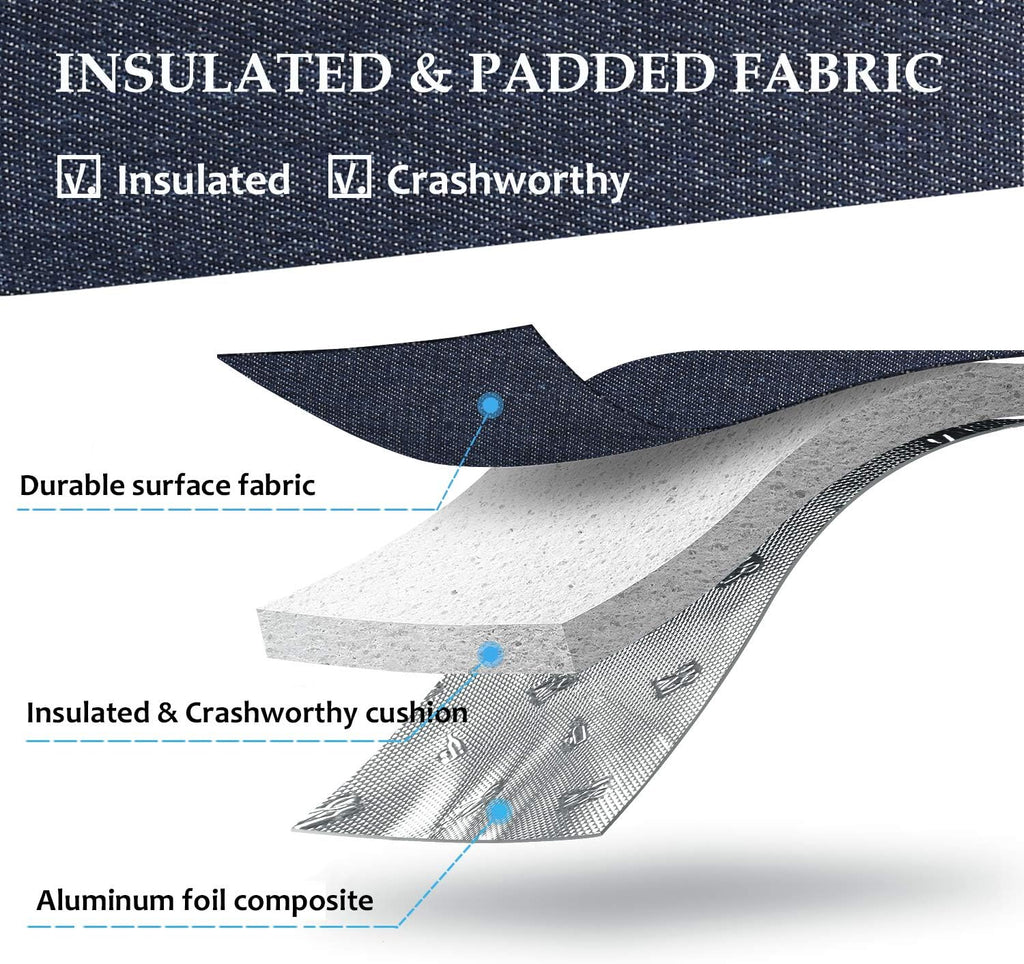 Tirrinia Single Wine Carrier Tote, Insulated Wine Cooler Bag for Travel, Picnic, & Wine Gifts – Thermal Padded Wine Bottle Holder Tote for Men & Women, Wine Gift for Wine Lovers,Dark Blue