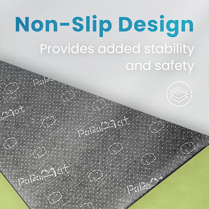 1.3" Thick Baby Play Mat for Floor Playpen, 50x50 Foam Tummy Time Mat, Padded Support Soft Plush Nursery Rug for Infant Kids Toddler Crawling Kick Activity (Light Green)-BubblyBeeBaby