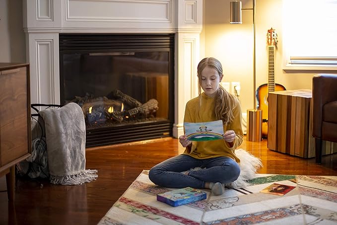 Imagine Meditation Cards for Kids - Award-Winning Mindfulness kit of XL Cards with Calming Guided Meditations for Empowerment, Focus and Relaxation. Great for Parents, Teachers and Therapists.-BubblyBeeBaby