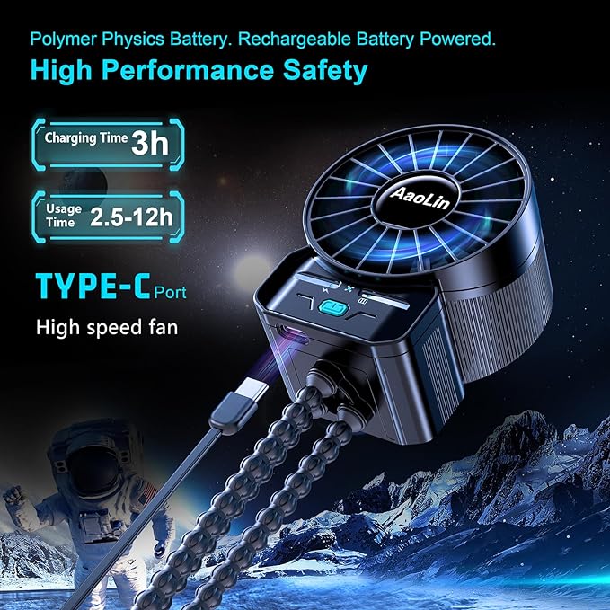 2 Pack Multifunctional Portable Stroller Fan 4 Speed 6600rpm High Speed Usb Rechargeable Personal Mini Handheld Fan Extended Tripod For Desktop Winding Kids Bed Treadmill Bike Golf Cart Outdoor Travel-BubblyBeeBaby