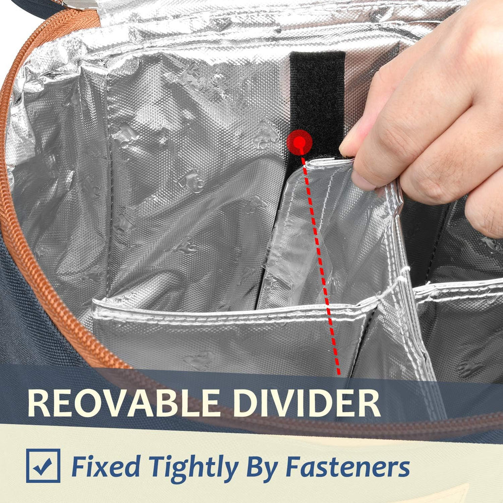 Tirrinia 4 Bottle Wine Gift Carrier - Gray, Padded, Insulated, Portable, Versatile, Stylish