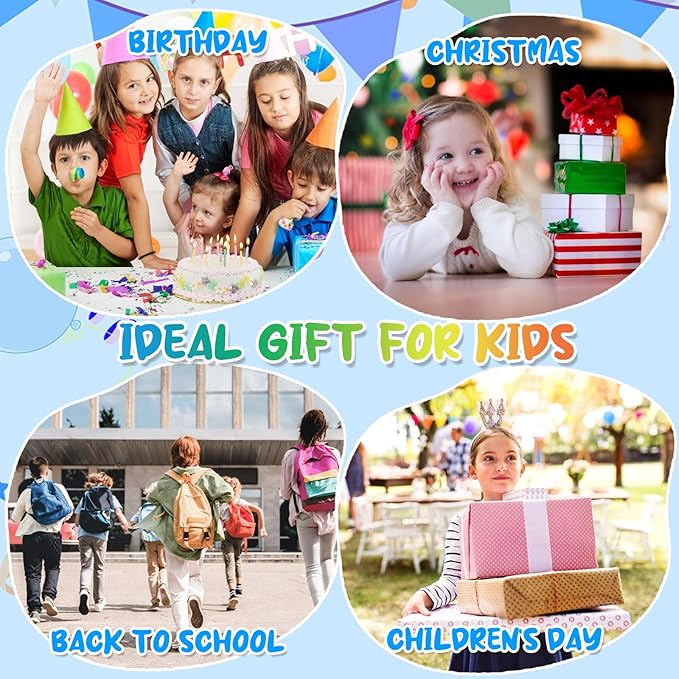 10 Inch LCD Writing Tablet for Kids 4 Pack Reusable Drawing Pad Colorful Toddler Writing Board Electronic Drawing Tablet Educational and Learning Toys for 3-8 Years Old Boys Girls-BubblyBeeBaby