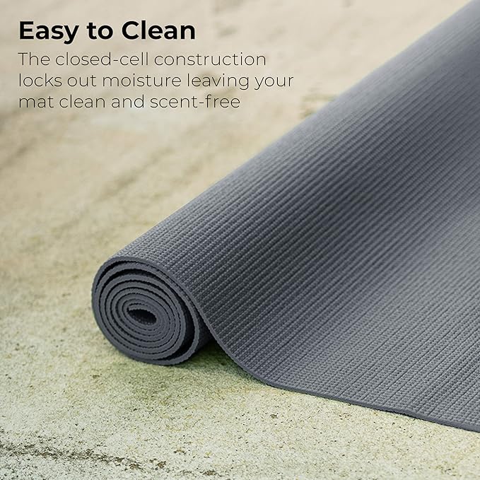Hello Fit 10-Pack Yoga Mat, 68" x 24" Non Slip Exercise Mat, 4mm Thick Gym Mat for Fitness and Stretching, Bulk Non Toxic Yoga Mats for Schools and Studios-BubblyBeeBaby