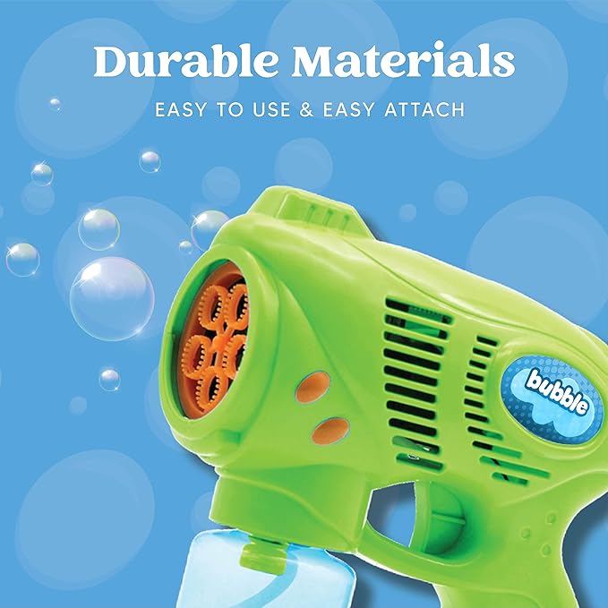 JOYIN 2 Kids Bubble Gun with 2 Bottles Refill Solution, Bubble Machine Gun for Toddlers 1-3 Kids 4-8, Party Favors, Summer Toy, Outdoors, Easter, Birthday Gift-BubblyBeeBaby