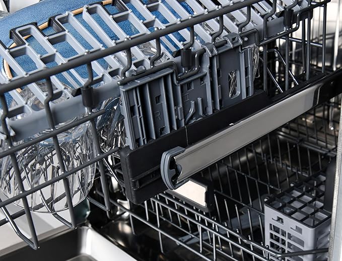 Kenmore Elite 24" Built-in Stainless Steel Tub Dishwasher TotalFlex 3rd, SmartWash, UltraWash, TurboDry, MoreSpace Plus Adjustable Rack, Energy Star Certified, White-BubblyBeeBaby