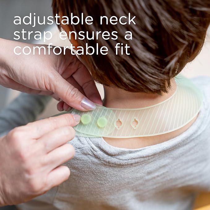 Olababy Fold N Go Silicone Baby Bib w Travel Case | Lightweight Design Eases Pressure Bruising for Infants & Toddlers-BubblyBeeBaby