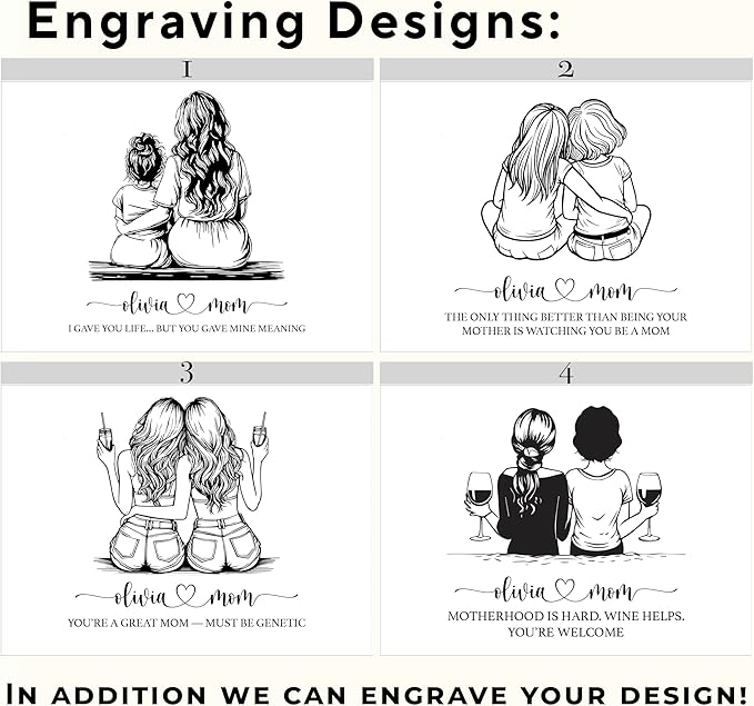 1st Mothers Day Gifts for Daughter - The Only Thing Better Than Being Your Mother Is Watching You Be A Mom, Personalized Keepsake Boxes for Memories Large, Acacia Wood, Happy Mothers Day, 11x8x4.75 in-BubblyBeeBaby