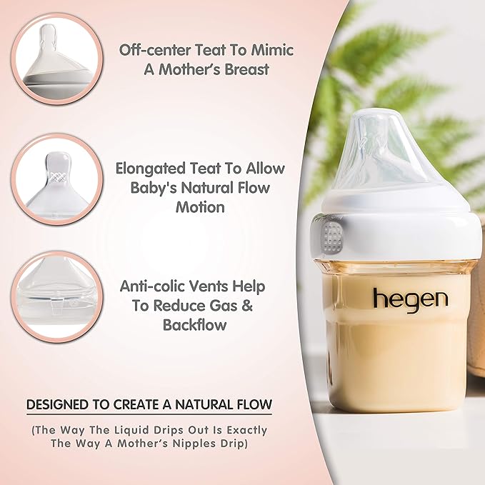 hegen Baby Bottles - Breastfeeding System with Basic Starter Kit and 11oz 2 Pack-BubblyBeeBaby