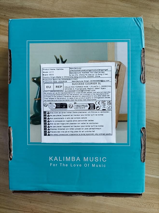 Kalimba Thumb Piano 17 Keys Portable Finger Piano Marimba Music Gifts for Adults Kids-BubblyBeeBaby