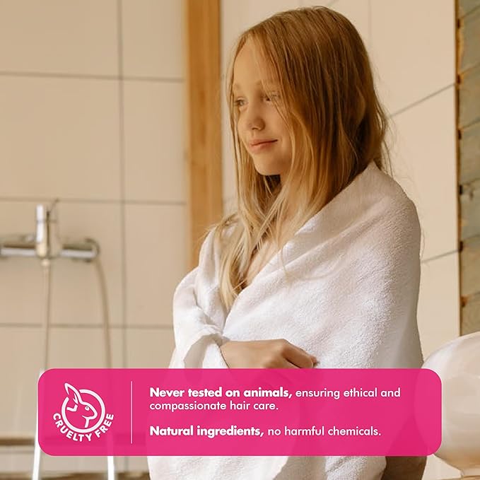 Hydrolyzed Oat Protein + Squalane Shampoo Bar for Girls - 4.5oz - For all Hair Types - Gentle on sensitive Eyes & Scalp - Natural, Tear-Free, Sulfate & Paraben-Free - Made in USA - 4.5oz-BubblyBeeBaby