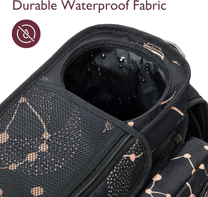 Momcozy Universal Stroller Organizer with Insulated Cup Holder Detachable Phone Bag & Shoulder Strap, Fits for Stroller like Uppababy, Baby Jogger, Britax, BOB, Umbrella and Pet Stroller-BubblyBeeBaby