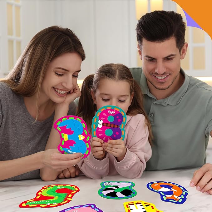 10 Pieces Number Lacing Cards, 0-9 Double Sided Sewing Cards with 10 Colorful Laces, Imagination Development Lacing Toys Games for Children Educational and Learning Activity-BubblyBeeBaby