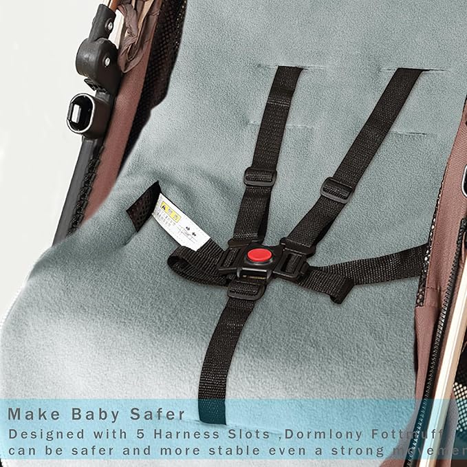 Stroller Cover for Winter, Universal Waterproof Baby Stroller Footmuff, Warm Bunting Sleeping Bag for Cold Weather(Rainbow)-BubblyBeeBaby