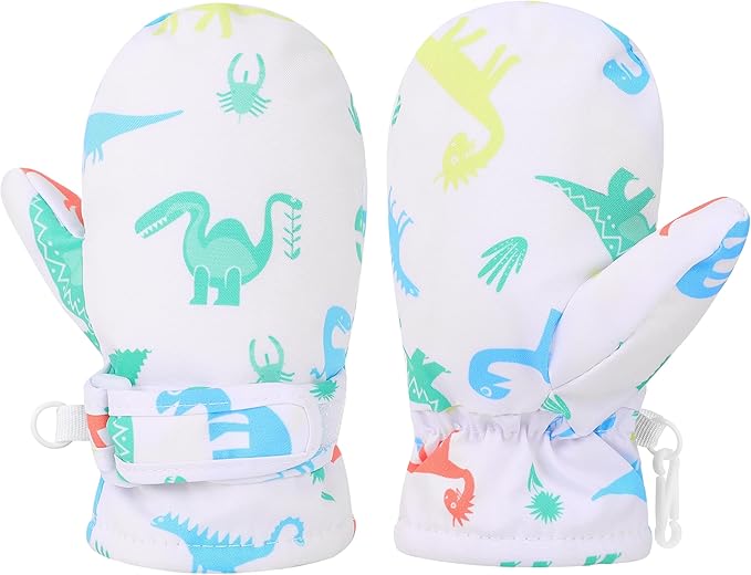 Toddler Gloves Kids Mittens Winter Warm Lined Fleece Gloves Waterproof Snow Baby Mitten for Boys Girls-BubblyBeeBaby