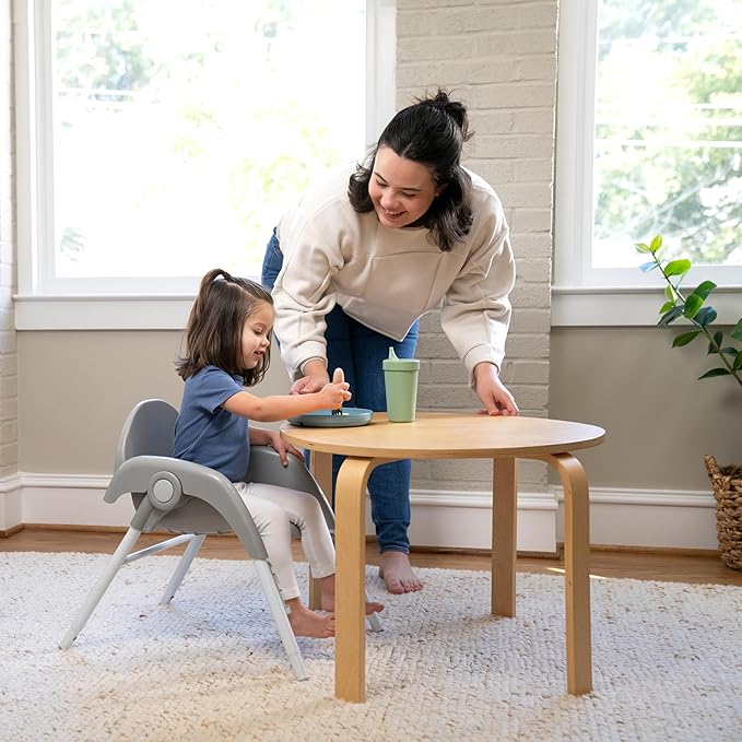 Ingenuity Trio Foldaway 6-in-1 Baby High Chair, 6 Ways to Use, Toddler Chair, Foldable Legs, 6M-5Y - Endless Blooms-BubblyBeeBaby