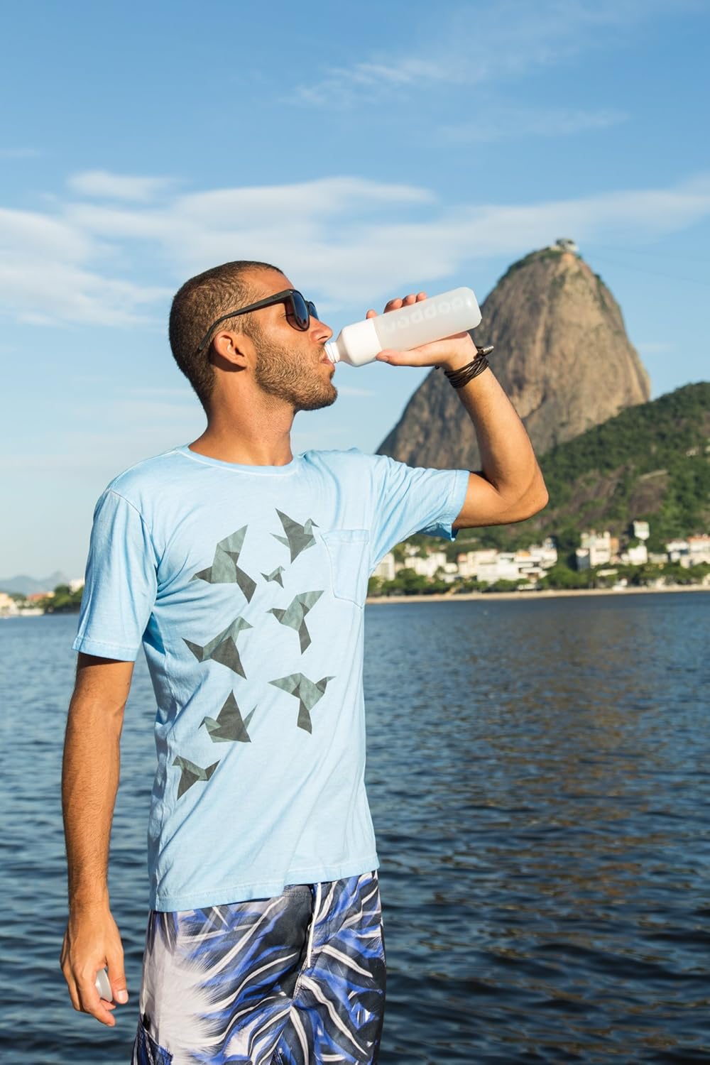 Preserve Dopper Water Bottle, 15.25 Ounce, Pure White