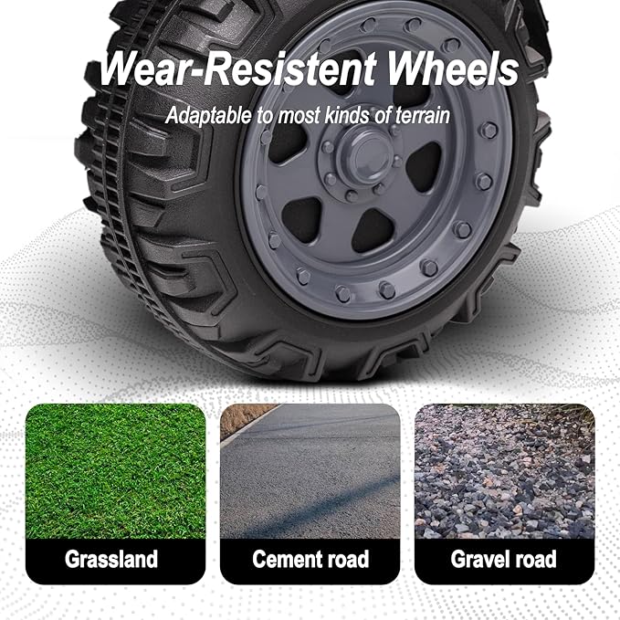 Kids ATV 4 Wheeler, 6V Ride-On Toy for Toddlers 1-3 Boys & Girls with Music, Forward & Reverse - Black-BubblyBeeBaby