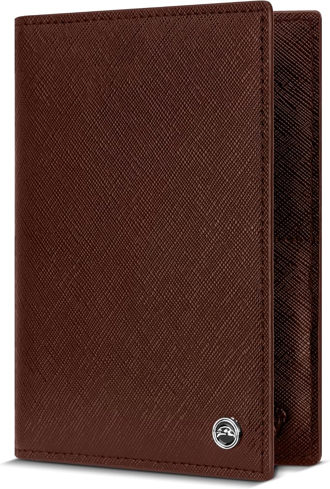 2 Passport Holder - Travel Essentials, RFID Blocking Wallet Credit Card Organiser, Plain Accessories Slim Cover For Men & Women-BubblyBeeBaby