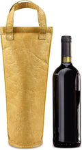Tirrinia Single Wine Carrier Tote, Insulated Wine Cooler Bag for Travel, Picnic, & Wine Gifts – Thermal Padded Wine Bottle Holder Tote for Men & Women, Wine Gift for Wine Lovers, DuPont Paper
