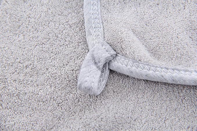 HIPHOP PANDA Baby Washcloths, Rayon Made from Bamboo - 2 Layer Ultra Soft Absorbent Newborn Bath Face Towel - Reusable Baby Wipes for Delicate Skin - Grey, 30 Pack-BubblyBeeBaby