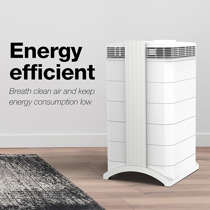 IQAir HealthPro Plus XE Air Purifier - Smart HyperHEPA Filtration for Large Rooms up to 1125 sq ft - Smoke, Viruses, Allergens, Asthma, Mold, Dust, Pets, Swiss Made, WiFi Enabled-BubblyBeeBaby