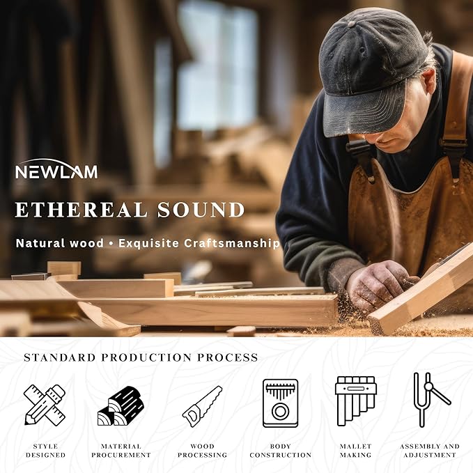 Kalimba Thumb Piano 17 Keys, Portable Mbira Finger Piano Gifts for Kids and Adults Beginners-BubblyBeeBaby