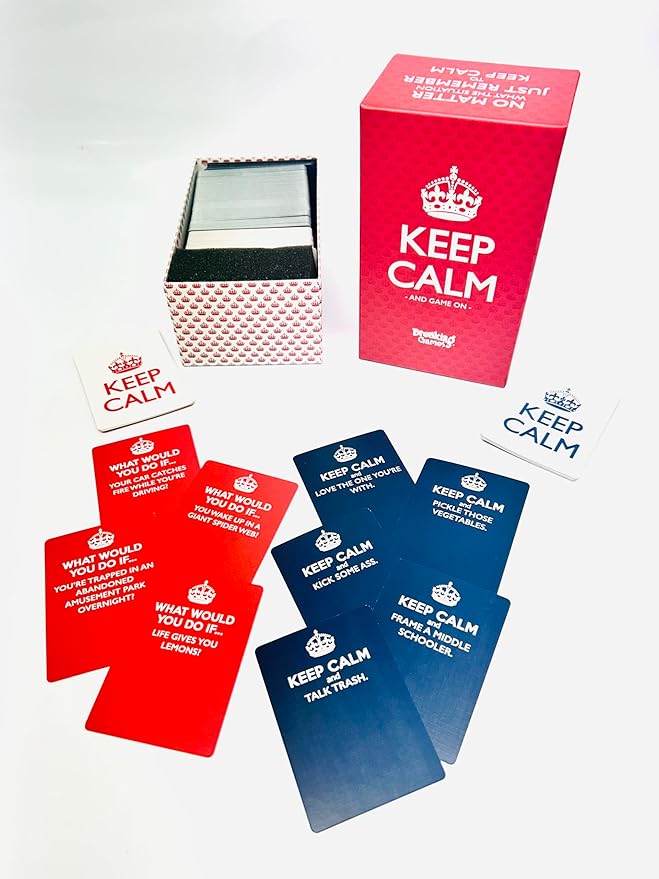 Keep Calm - Hilarious Party Game for Friends and Family - Ideal for Game Night - Ages 17+, 3-8 Players-BubblyBeeBaby