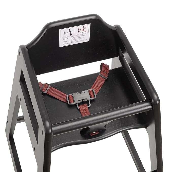 Hight Quality, Baby Highchairs, Durable Dining Feeding Chair with Steps, High Chairs for Babies and Toddlers, Seating Ready-to-Assemble Restaurant Wood High Chair, Wooden High Chair, Seria 01-BubblyBeeBaby