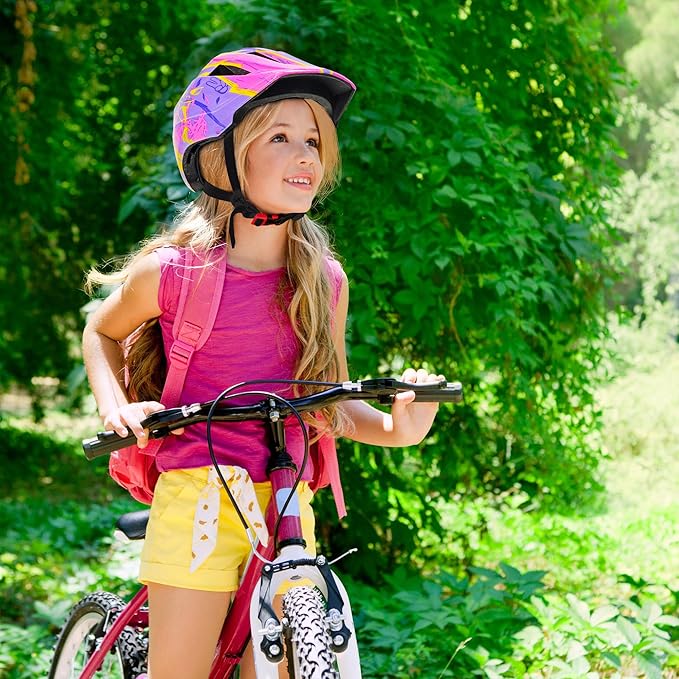 Kids Bike Helmet with Chin Guard, Adjustable Detachable Children’s Full Face Helmet for Girls and Boys, Cycling Helmets Skateboard, Scooter-BubblyBeeBaby
