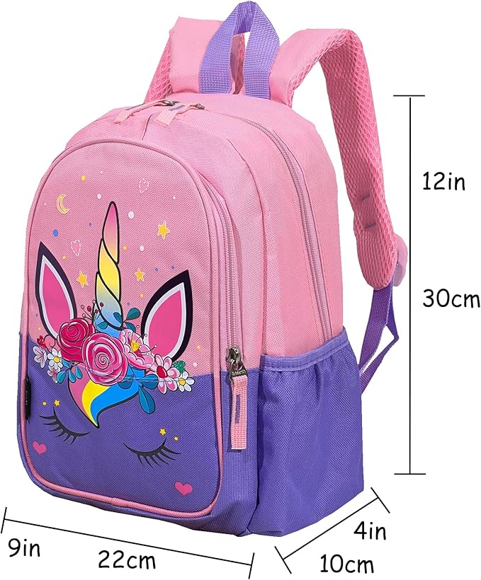 12 Inch Kids Toddler Preschool Travel Backpack Cute Cartoon Daypack-BubblyBeeBaby
