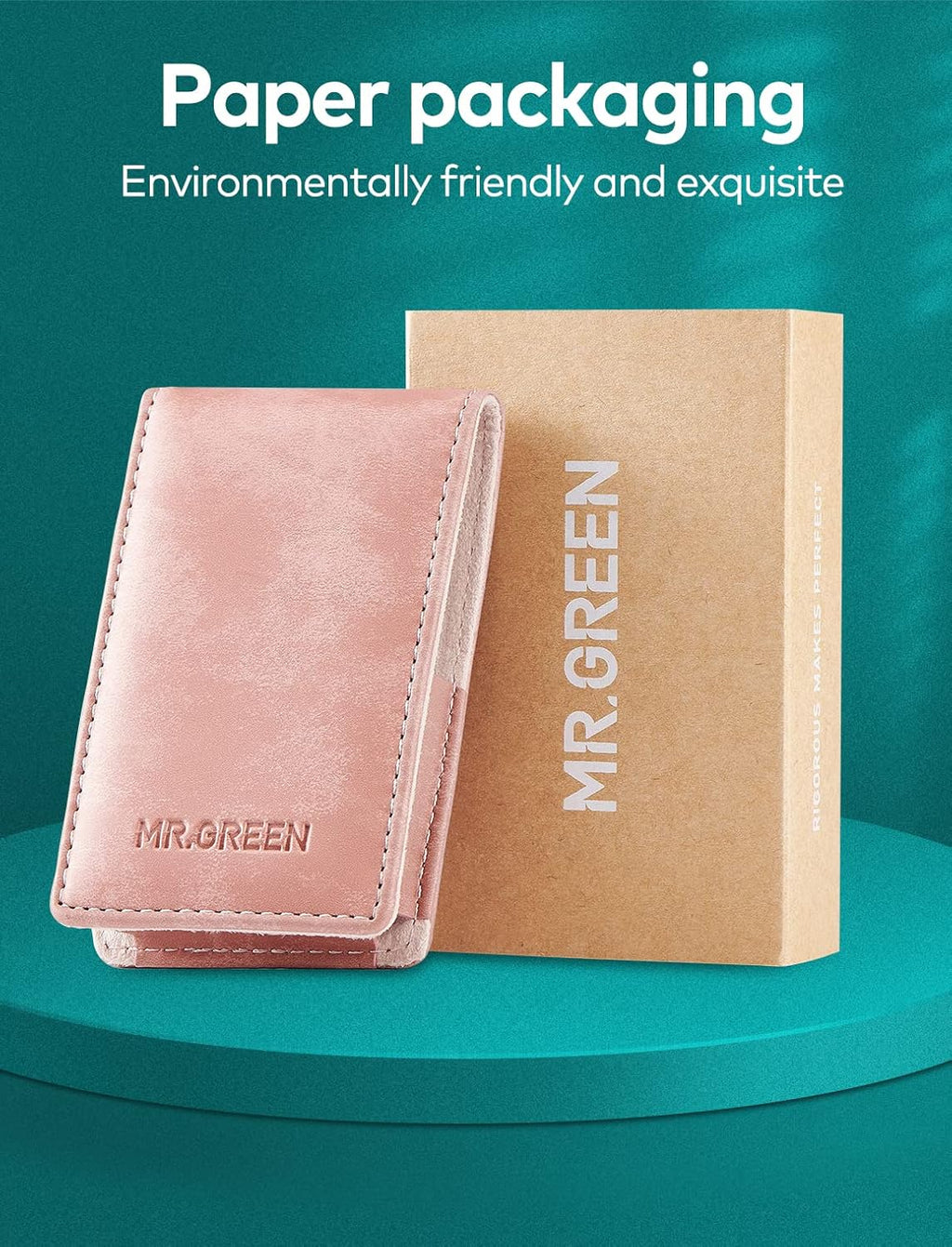 MR.GREEN Nail Clipper 3Pcs Set, Stainless Steel Manicure Pedicure Set with Nail Clippers, Glass Nail File & Tweezers, Medical Grade Grooming Kit with Travel Case Gift Box for Man & Woman (Pink)