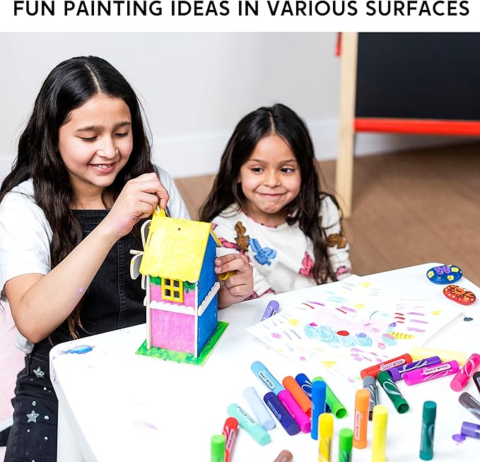 JOYIN 36 Colors Washable Tempera Paint Sticks, Art Supplies, Paint for Kids, Quick Drying and No Mess Arts Project, Gifts for Kids and Artists-BubblyBeeBaby