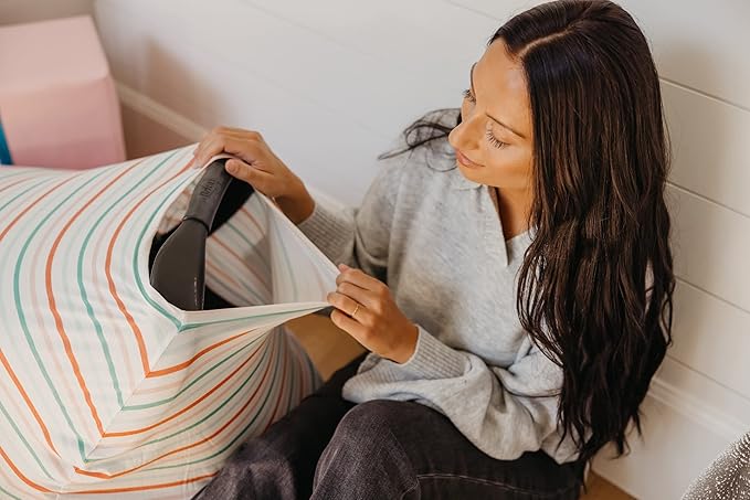 Copper Pearl Multi-Use Cover: Car Seat Covers, Nursing Cover, and Stroller Cover for Sun - Stretchy Fabric, All-Season Use, Stylish Designs, Easy Access for Moms - Tinsel-BubblyBeeBaby