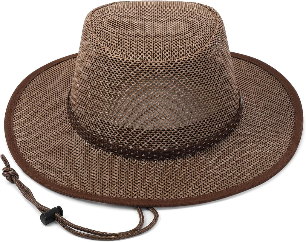 Elias Mesh Breezer Hat for Men & Women - Lightweight Breathable Sun Protection with Wide Brim