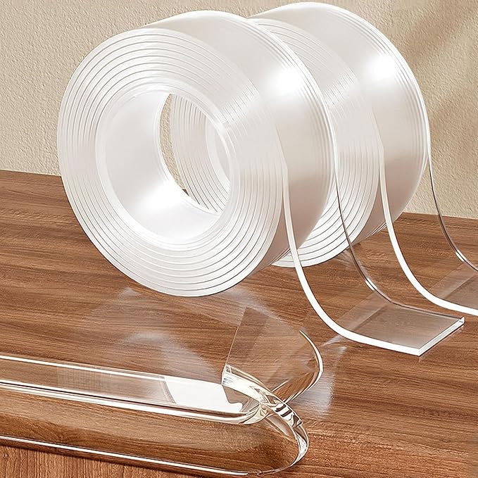 2 Rolls Clear Soft Corner Protectors for Furniture Strip,1.57 in x 13.12 FT,Sharp Edge & Table Bumper,Window Edge,Wall Protector, Soft Corner Guards Safe for Proof,Table Corner Protectors in Family-BubblyBeeBaby