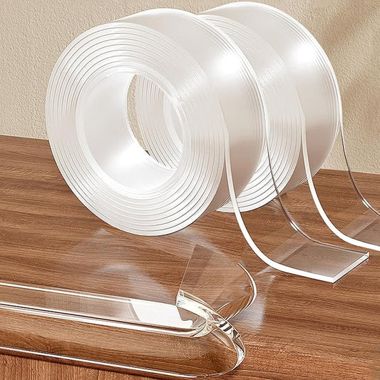 2 Rolls Clear Soft Corner Protectors for Furniture Strip,1.57 in x 13.12 FT,Sharp Edge & Table Bumper,Window Edge,Wall Protector, Soft Corner Guards Safe for Proof,Table Corner Protectors in Family-BubblyBeeBaby