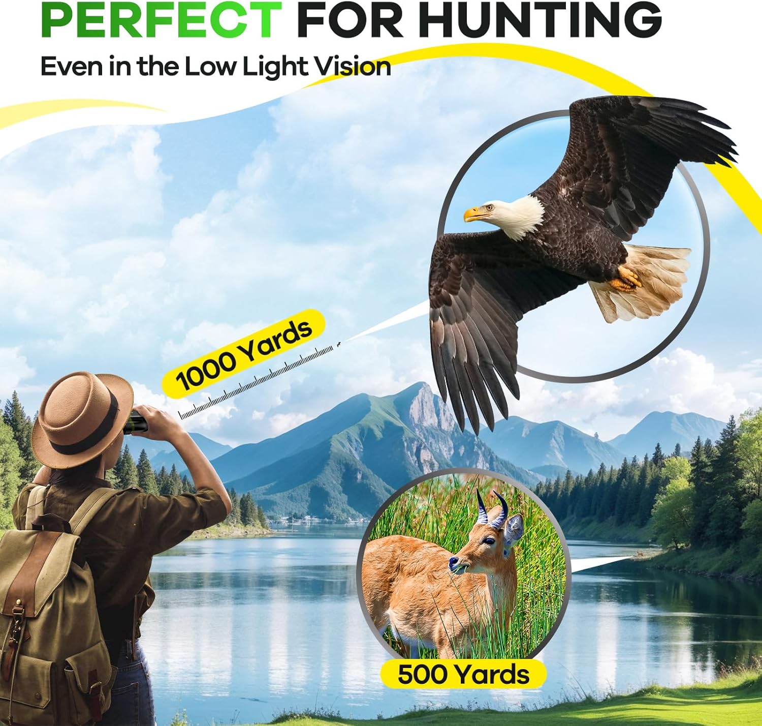 High Powered 15x25 Compact Binoculars for Adults&Kids with BAK4 Prism,FMC Lens,Waterproof Binocular with Low Light Vision,Small Binoculars for Cruise Ship/Bird Watching/Theater/Travel/Sightseeing