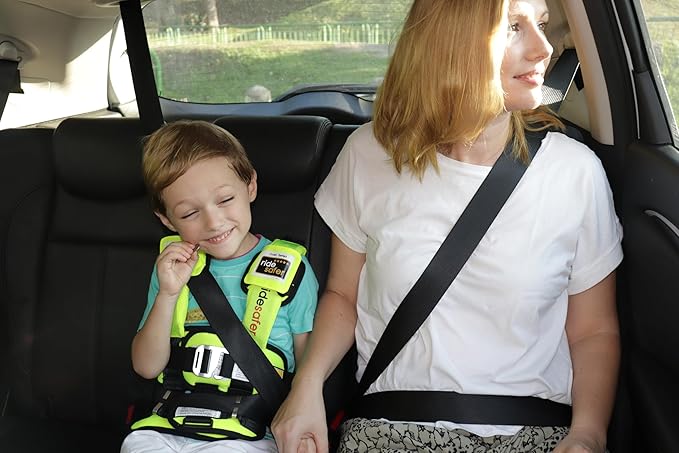 Large Yellow, Lightweight, Compact, Portable Car Seat - Perfect for Travel and Everyday Child Safety-BubblyBeeBaby