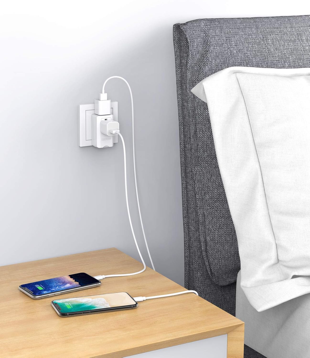 BESTEK Worldwide Travel Plug Adapter, Dual 100-250V Input Plug Adapter Universal All-in-One Travel Adapter Travel Power Adapter for UK, Europe, AU, JP, US, Type A/I/G/C - 2 Pack