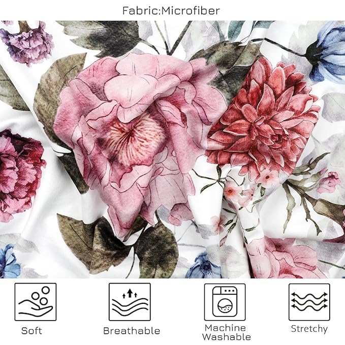 Nursing Cover Breastfeeding, Multi-use Baby CarSeat Cover Girls, Infant Stroller Car Seat Cover, Stretchy Carseat Canopy, Soft Breathable, Peony-BubblyBeeBaby