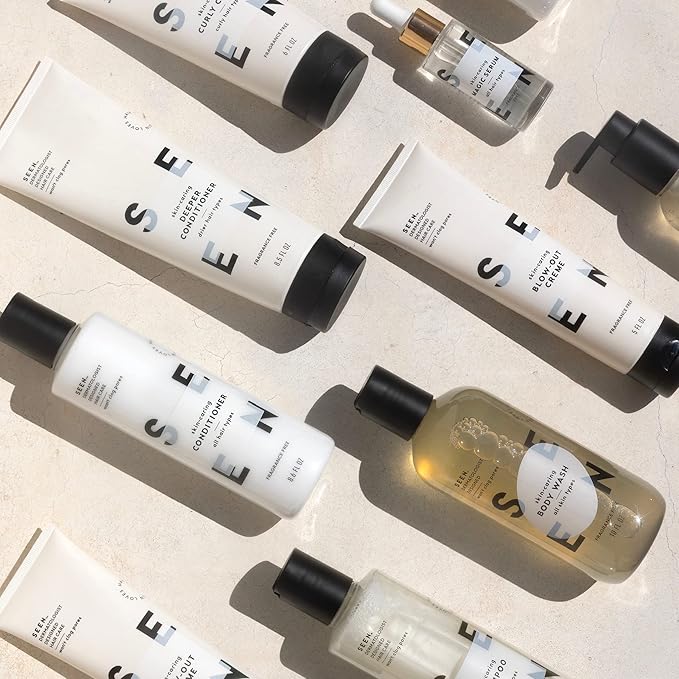 SEEN Shampoo Eco-Refill, Fragrance Free - Non-Comedogenic & Sulfate-Free Hair Shampoo- Dermatologist-Developed - Safe for Sensitive, Eczema & Acne Prone Skin-BubblyBeeBaby